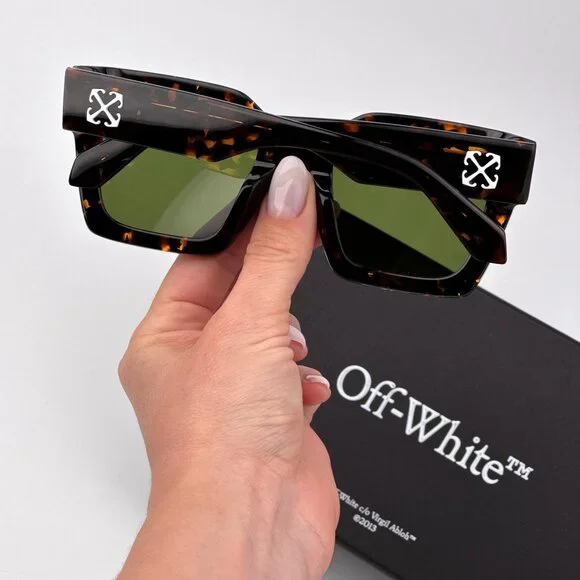 Off-White JACKSON Women Sunglasses Havana Square Frame Green  display picture 2